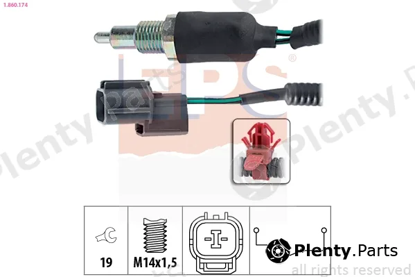 EPS 1.860.174 — Switch, reverse light Made in Italy - OE Equivalent