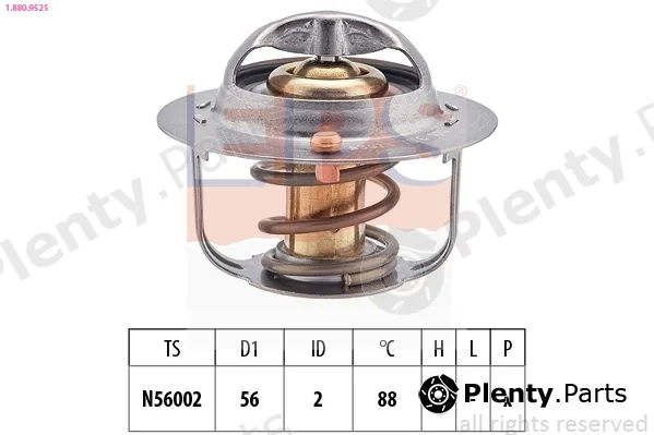 EPS 1.880.952S — Thermostat, coolant Made in Italy - OE Equivalent