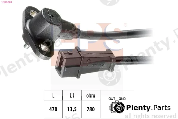 EPS 1.953.003 — Sensor, crankshaft pulse Made in Italy - OE Equivalent