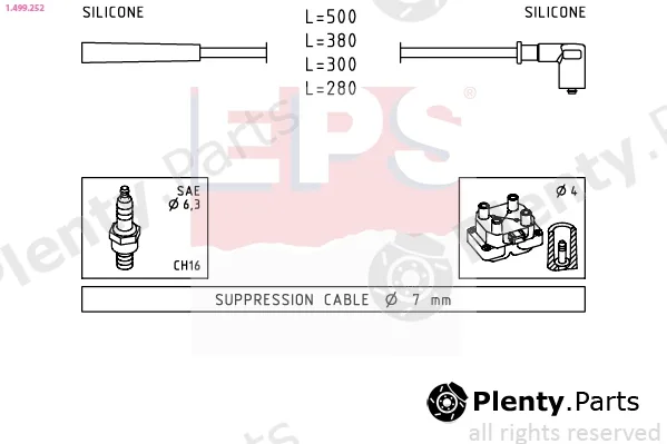 EPS 1.499.252 — Ignition Cable Kit Made in Italy - OE Equivalent