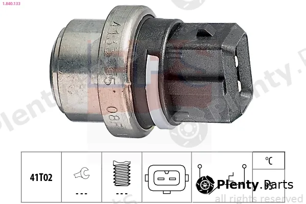 EPS 1.840.133 — Temperature Switch, coolant warning lamp Made in Italy - OE Equivalent