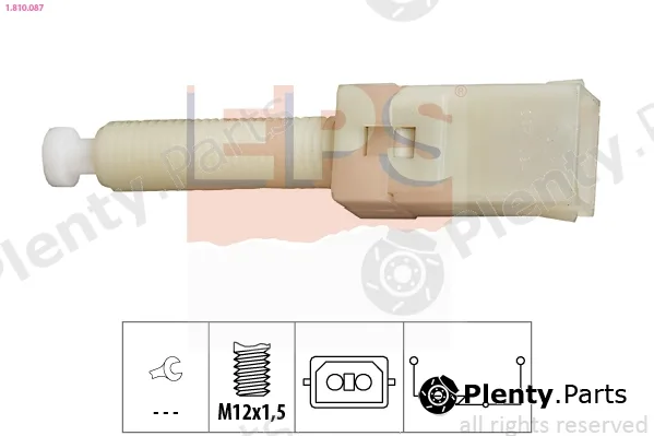 EPS 1.810.087 — Stop Light Switch Made in Italy - OE Equivalent