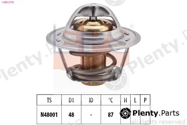 EPS 1.880.374S — Thermostat, coolant Made in Italy - OE Equivalent