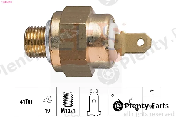 EPS 1.840.093 — Temperature Switch, coolant warning lamp Made in Italy - OE Equivalent