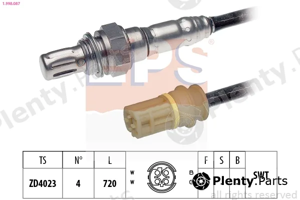 EPS 1.998.087 — Lambda Sensor Made in Italy - OE Equivalent
