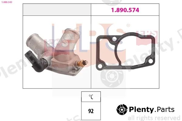 EPS 1.880.343 — Thermostat, coolant Made in Italy - OE Equivalent