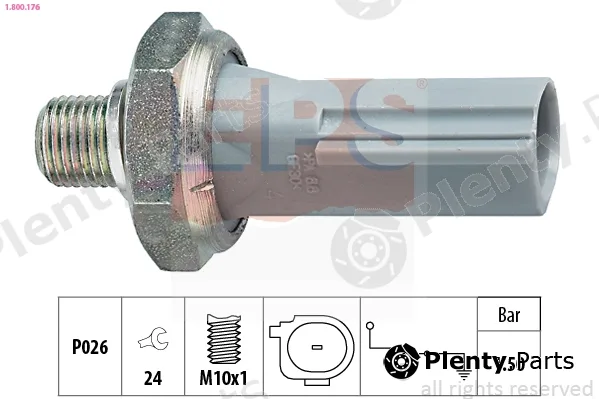 EPS 1.800.176 — Oil Pressure Switch Made in Italy - OE Equivalent