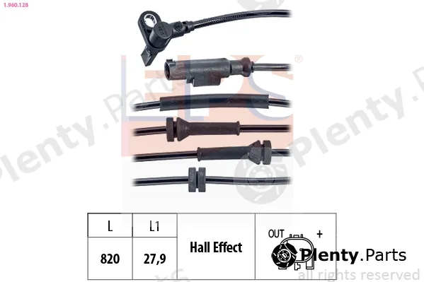 EPS 1.960.128 — Sensor, wheel speed Made in Italy - OE Equivalent