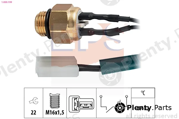 EPS 1.850.199 — Temperature Switch, radiator fan Made in Italy - OE Equivalent