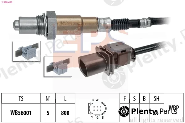 EPS 1.998.430 — Lambda Sensor Made in Italy - OE Equivalent