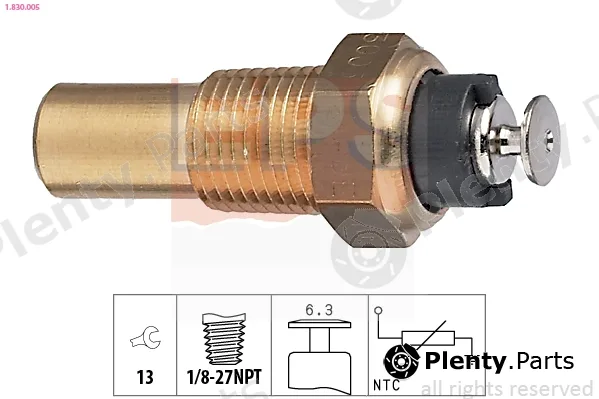 EPS 1.830.005 — Sensor, coolant temperature Made in Italy - OE Equivalent
