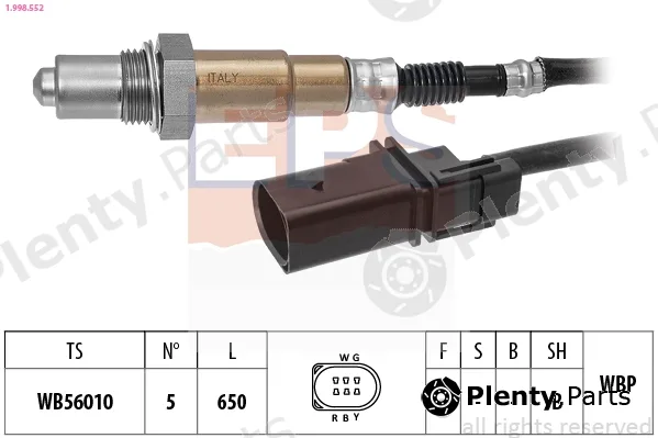 EPS 1.998.552 — Lambda Sensor Made in Italy - OE Equivalent