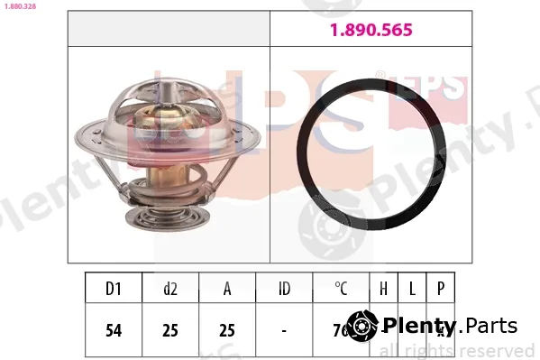 EPS 1.880.328 — Thermostat, coolant Made in Italy - OE Equivalent