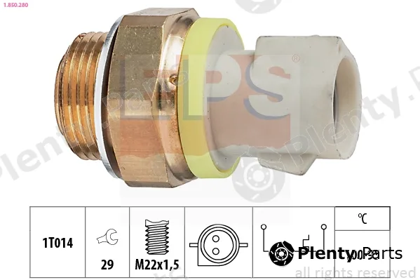 EPS 1.850.280 — Temperature Switch, radiator fan Made in Italy - OE Equivalent