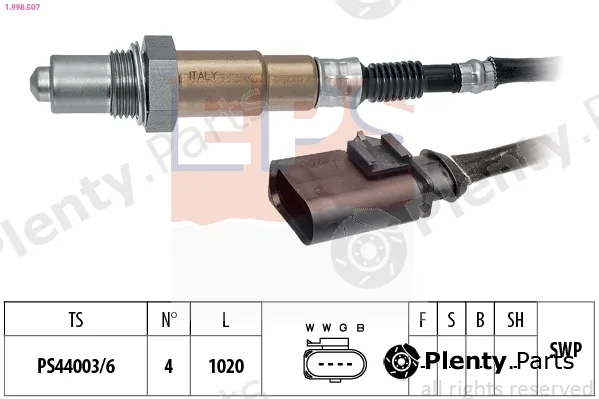 EPS 1.998.507 — Lambda Sensor Made in Italy - OE Equivalent