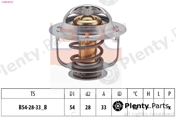 EPS 1.880.657S — Thermostat, coolant Made in Italy - OE Equivalent