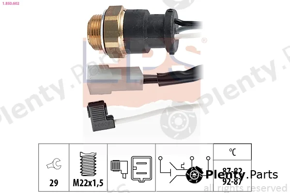 EPS 1.850.602 — Temperature Switch, radiator fan Made in Italy - OE Equivalent