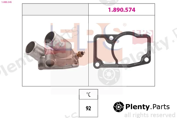 EPS 1.880.345 — Thermostat, coolant Made in Italy - OE Equivalent