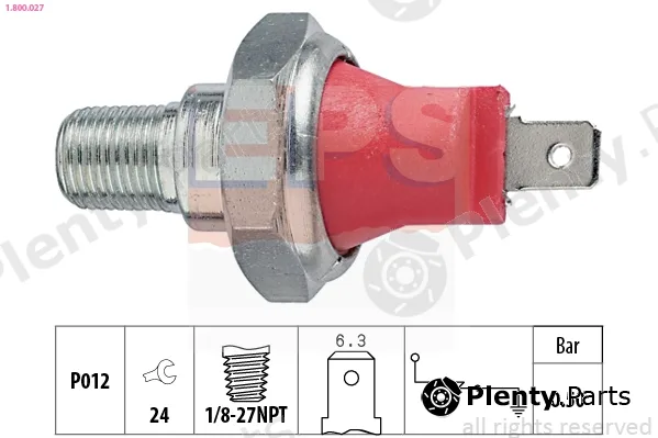EPS 1.800.027 — Oil Pressure Switch Made in Italy - OE Equivalent