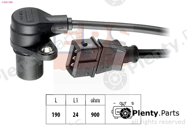 EPS 1.953.180 — Sensor, crankshaft pulse Made in Italy - OE Equivalent