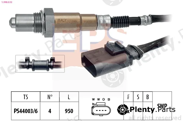 EPS 1.998.532 — Lambda Sensor Made in Italy - OE Equivalent