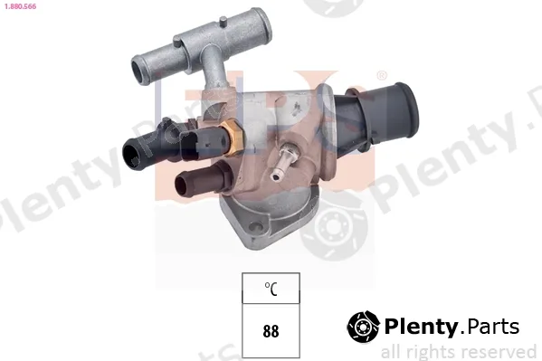 EPS 1.880.566 — Thermostat, coolant Made in Italy - OE Equivalent