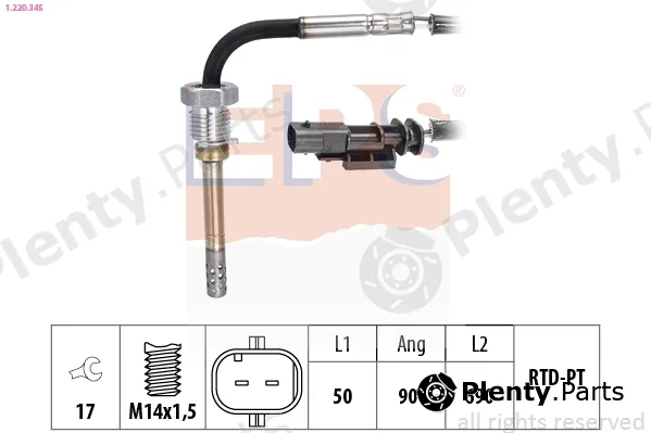 EPS 1.220.345 — Sensor, exhaust gas temperature Made in Italy - OE Equivalent