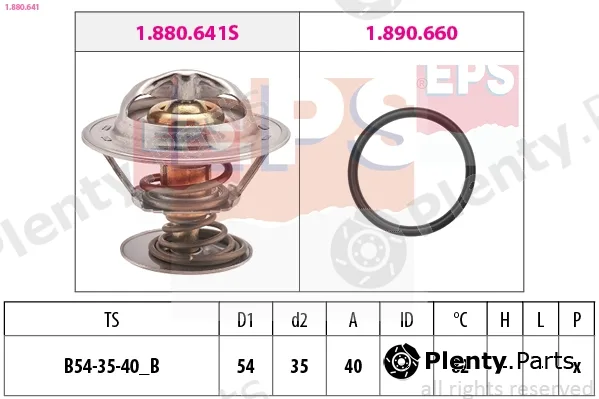 EPS 1.880.641 — Thermostat, coolant Made in Italy - OE Equivalent