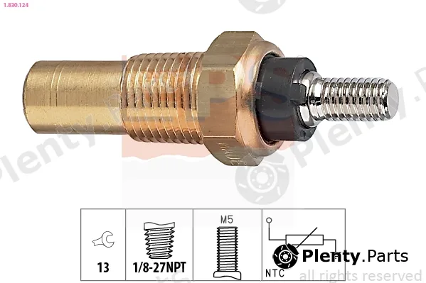 EPS 1.830.124 — Sensor, coolant temperature Made in Italy - OE Equivalent