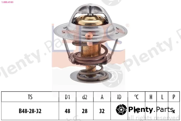 EPS 1.880.418S — Thermostat, coolant Made in Italy - OE Equivalent