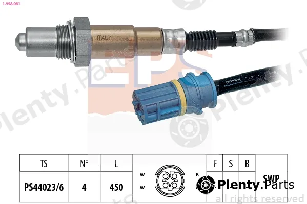 EPS 1.998.081 — Lambda Sensor Made in Italy - OE Equivalent