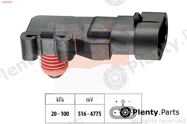EPS 1.993.011 — Air Pressure Sensor, altitude adaption Made in Italy - OE Equivalent