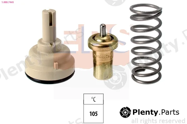 EPS 1.880.744S — Thermostat, coolant Made in Italy - OE Equivalent