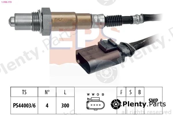 EPS 1.998.170 — Lambda Sensor Made in Italy - OE Equivalent