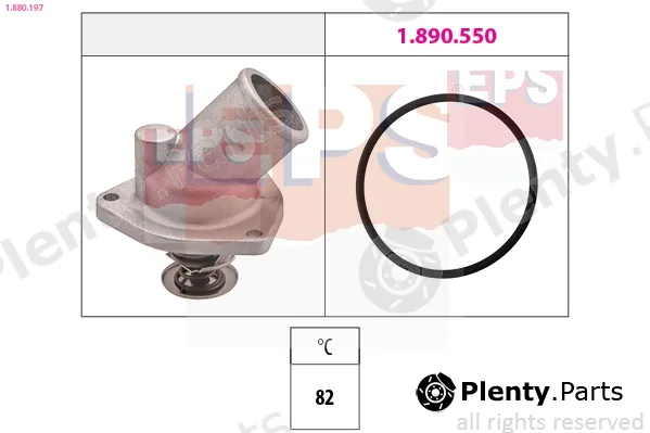 EPS 1.880.197 — Thermostat, coolant Made in Italy - OE Equivalent