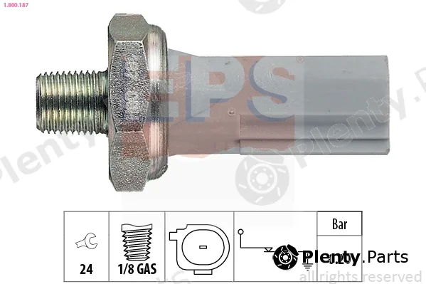 EPS 1.800.187 — Oil Pressure Switch Made in Italy - OE Equivalent