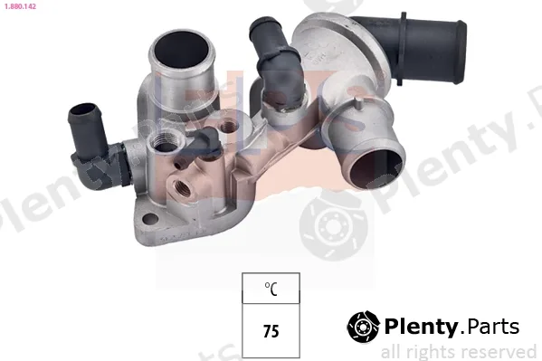 EPS 1.880.142 — Thermostat, coolant Made in Italy - OE Equivalent