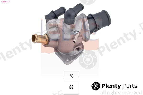 EPS 1.880.117 — Thermostat, coolant Made in Italy - OE Equivalent
