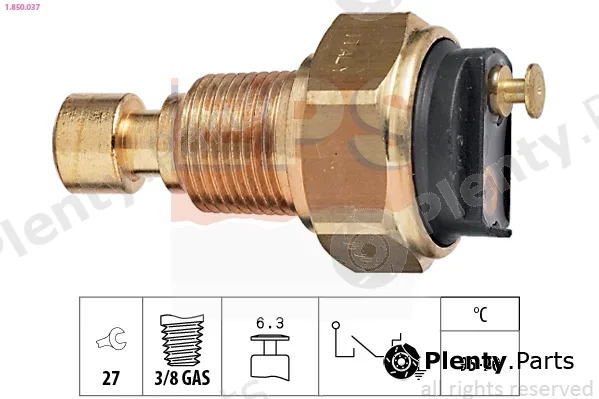 EPS 1.850.037 — Temperature Switch, radiator fan Made in Italy - OE Equivalent
