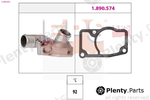 EPS 1.880.664 — Thermostat, coolant Made in Italy - OE Equivalent
