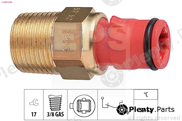 EPS 1.850.206 — Temperature Switch, radiator fan Made in Italy - OE Equivalent