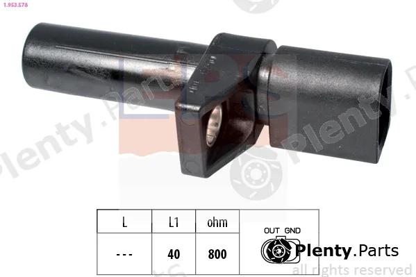 EPS 1.953.578 — Sensor, crankshaft pulse Made in Italy - OE Equivalent