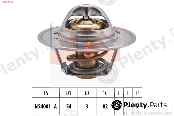 EPS 1.880.233S — Thermostat, coolant Made in Italy - OE Equivalent