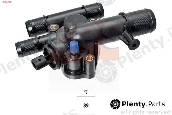 EPS 1.880.720 — Thermostat, coolant Made in Italy - OE Equivalent