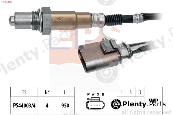 EPS 1.998.350 — Lambda Sensor Made in Italy - OE Equivalent