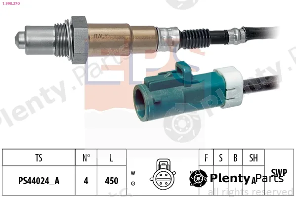 EPS 1.998.270 — Lambda Sensor Made in Italy - OE Equivalent