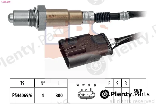 EPS 1.998.210 — Lambda Sensor Made in Italy - OE Equivalent