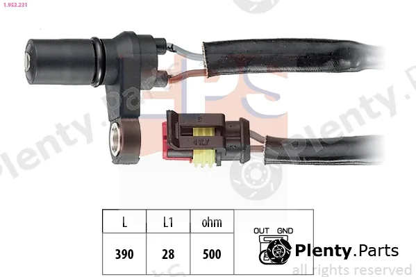 EPS 1.953.231 — RPM Sensor, automatic transmission Made in Italy - OE Equivalent