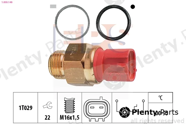 EPS 1.850.148 — Temperature Switch, radiator fan Made in Italy - OE Equivalent
