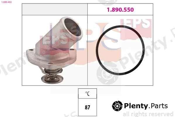 EPS 1.880.402 — Thermostat, coolant Made in Italy - OE Equivalent